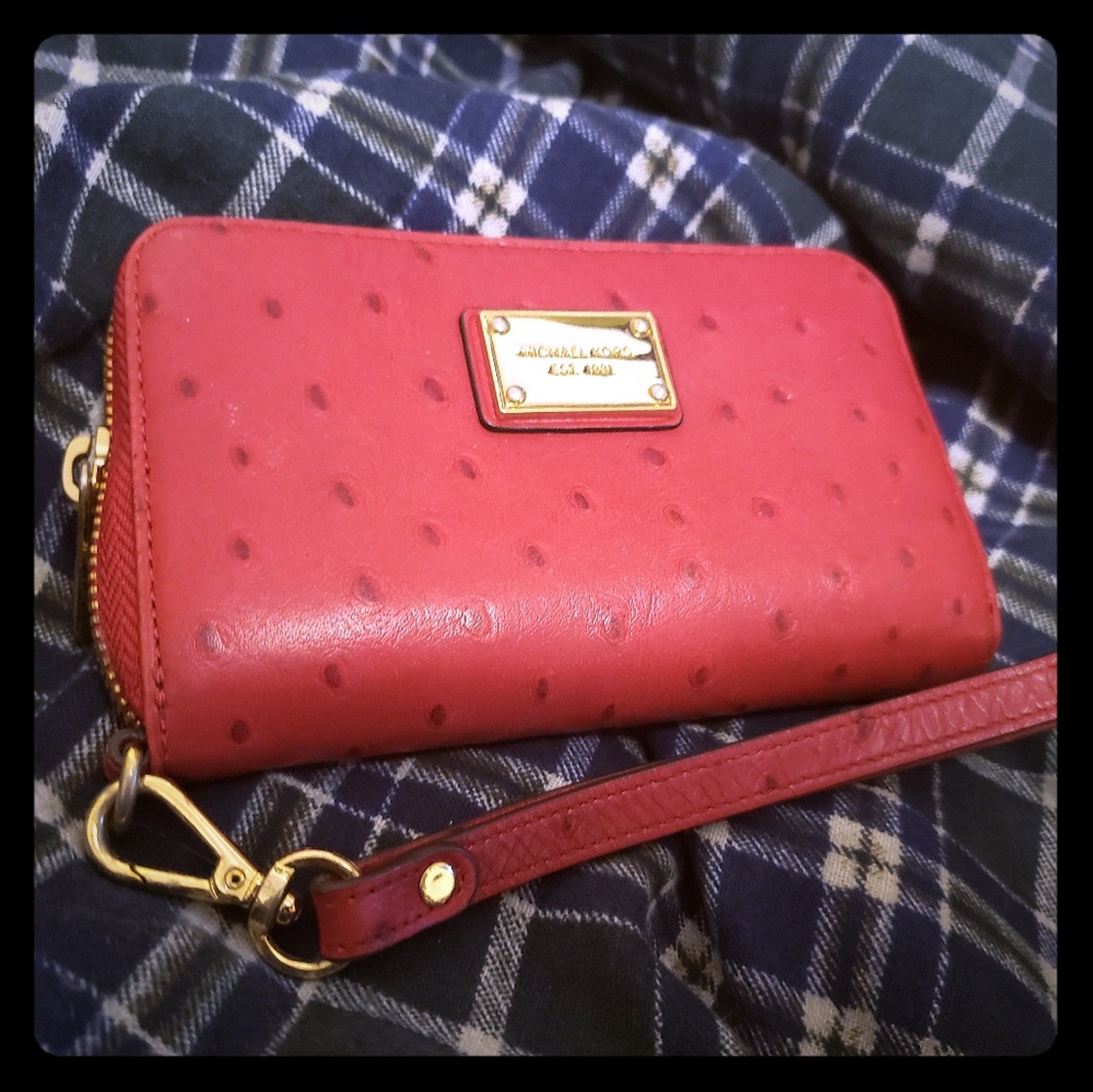 Red Michael Kors wallet
